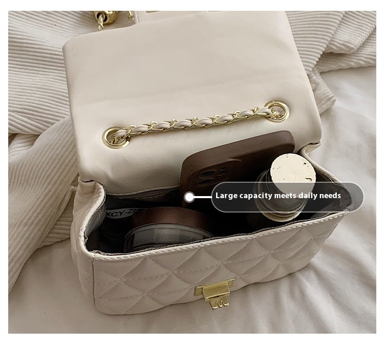 High-grade Diamond Pattern Chain Bag