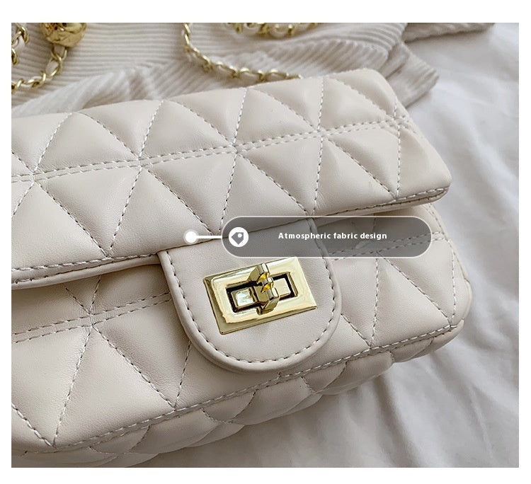 High-grade Diamond Pattern Chain Bag