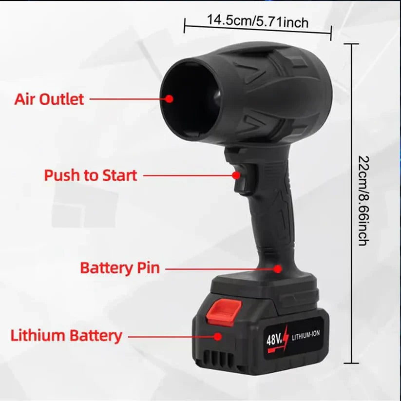 منفاخ نفاث مع شاحن وبطاريتين