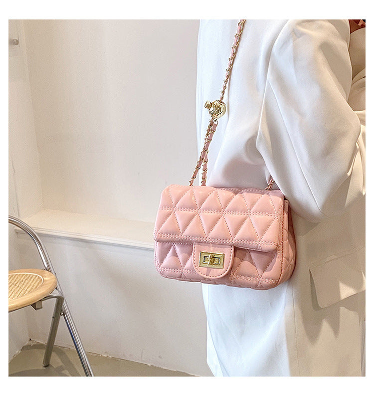 High-grade Diamond Pattern Chain Bag